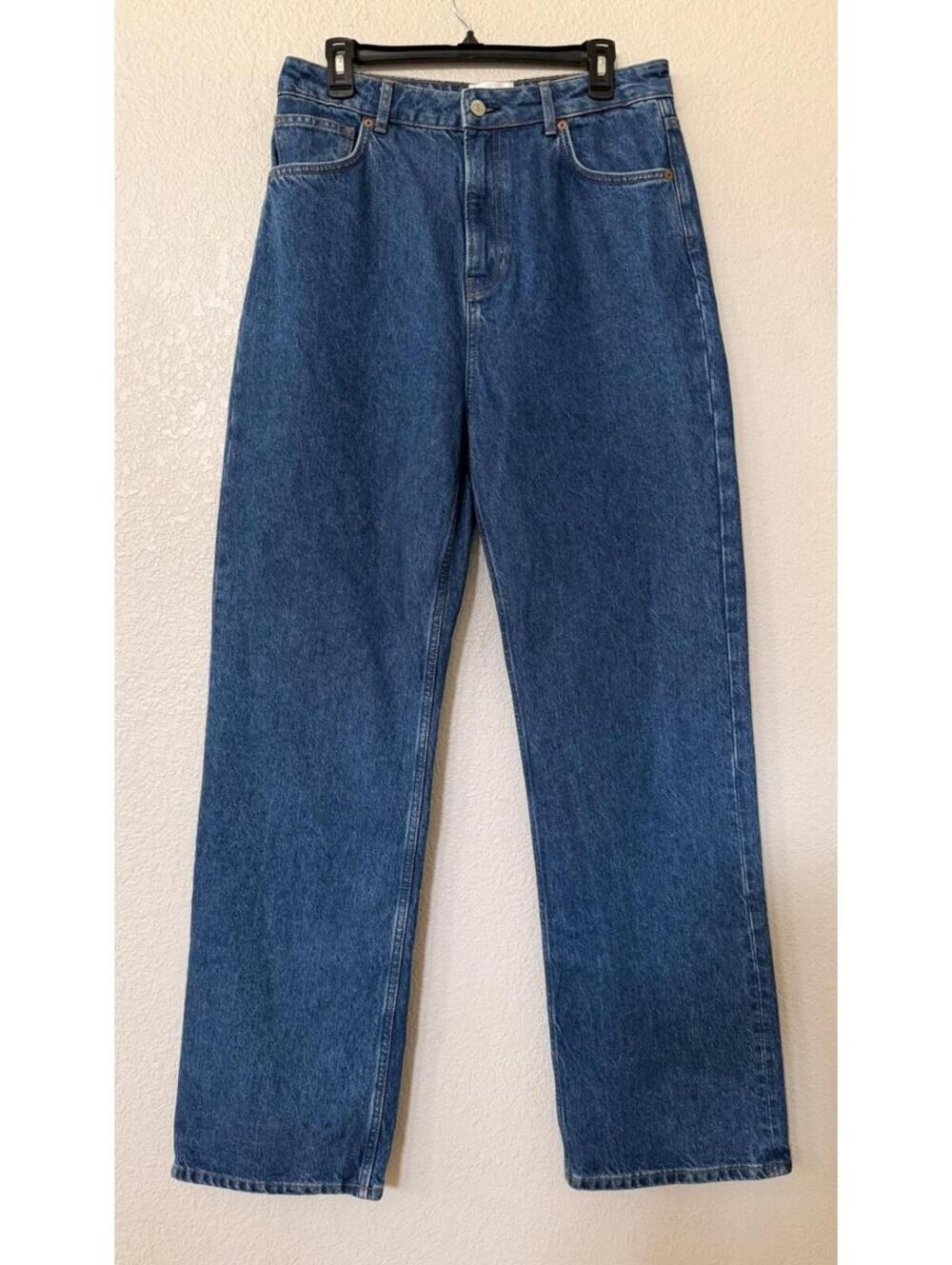 New Reformation Wilder High Rise Wide Leg Jeans In Cleary Wash Size 30 $198